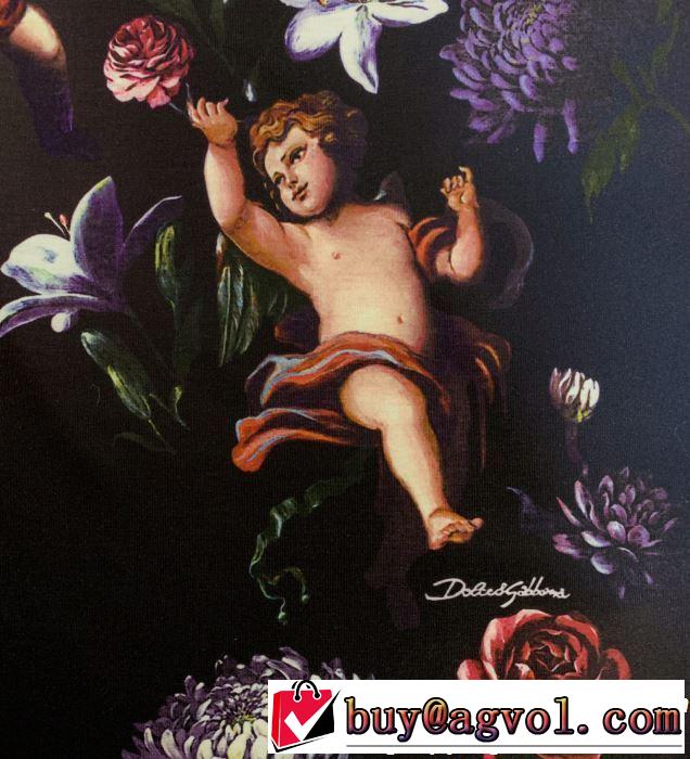 着るだけで上品なスタイル Dolce&Gabbana ドルチェ＆ガッバーナ 半袖Tシャツ 2色可選 2019春夏トレンドアイテム