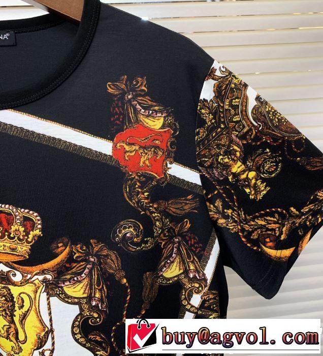 Dolce&Gabbana ドルチェ＆ガッバーナ 半袖Tシャツ 2019春夏も引き続き人気セール まずは定番！人気アイテム