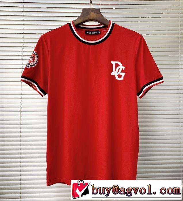 今年春夏ファション流行り 2019年の夏のマスト Dolce&Gabbana ドルチェ＆ガッバーナ 半袖Tシャツ 3色可選