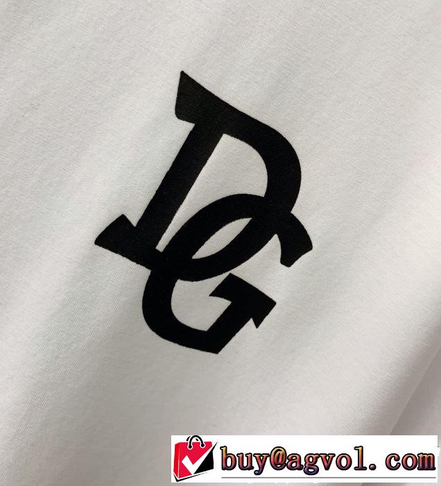 今年春夏ファション流行り 2019年の夏のマスト Dolce&Gabbana ドルチェ＆ガッバーナ 半袖Tシャツ 3色可選