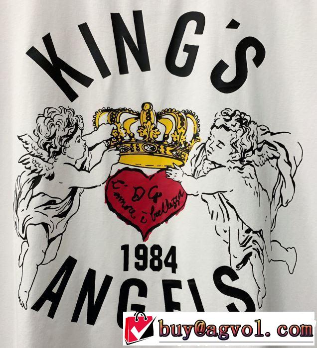 半袖Tシャツ 2色可選 春夏の流行り2019新品 今シーズン注目のデザイン Dolce&Gabbana ドルチェ＆ガッバーナ