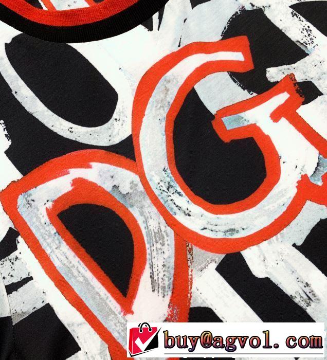 春夏らしい爽やかさ Dolce&Gabbana ドルチェ＆ガッバーナ 半袖Tシャツ 2色可選 【2019年】夏のファッション