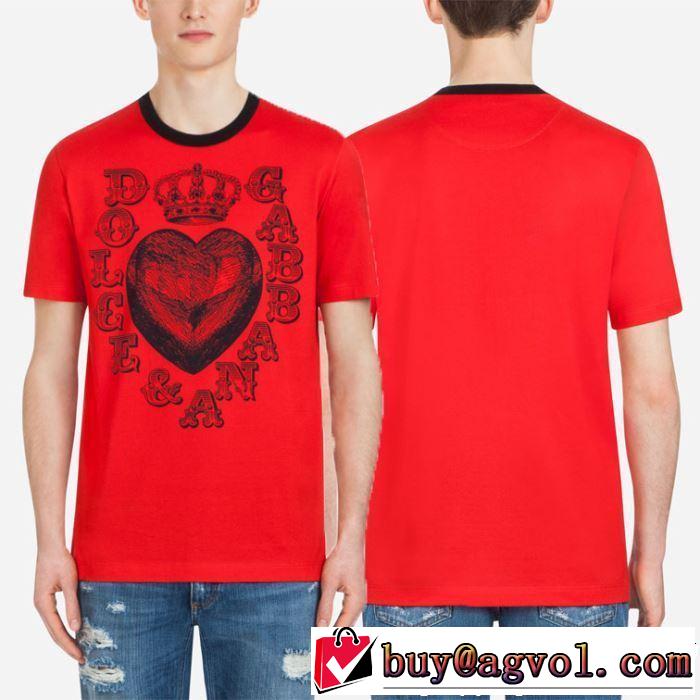 おしゃれ上級者に挑戦 大人カジュアル夏ファッション2019 Dolce&Gabbana ドルチェ＆ガッバーナ 半袖Tシャツ 3色可選