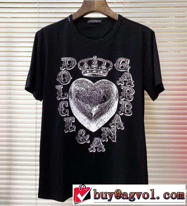 おしゃれ上級者に挑戦 大人カジュアル夏ファッション2019 Dolce&Gabbana ドルチェ＆ガッバーナ 半袖Tシャツ 3色可選