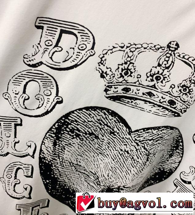 おしゃれ上級者に挑戦 大人カジュアル夏ファッション2019 Dolce&Gabbana ドルチェ＆ガッバーナ 半袖Tシャツ 3色可選