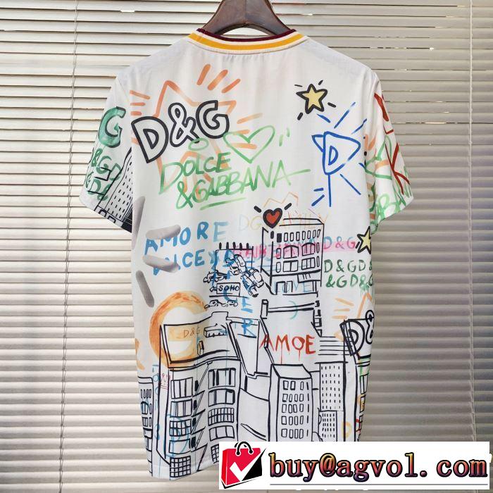 Dolce&Gabbana ドルチェ＆ガッバーナ 半袖Tシャツ 大人の可愛さを引き立て 2019年夏の一押しファッションアイテム