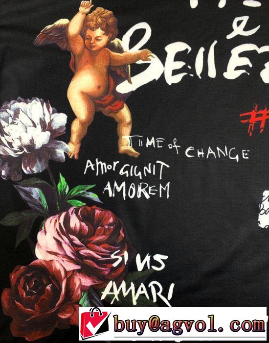 最新のトレンドブランド人気的 2019春夏のトレンド新商品 Dolce&Gabbana ドルチェ＆ガッバーナ 半袖Tシャツ