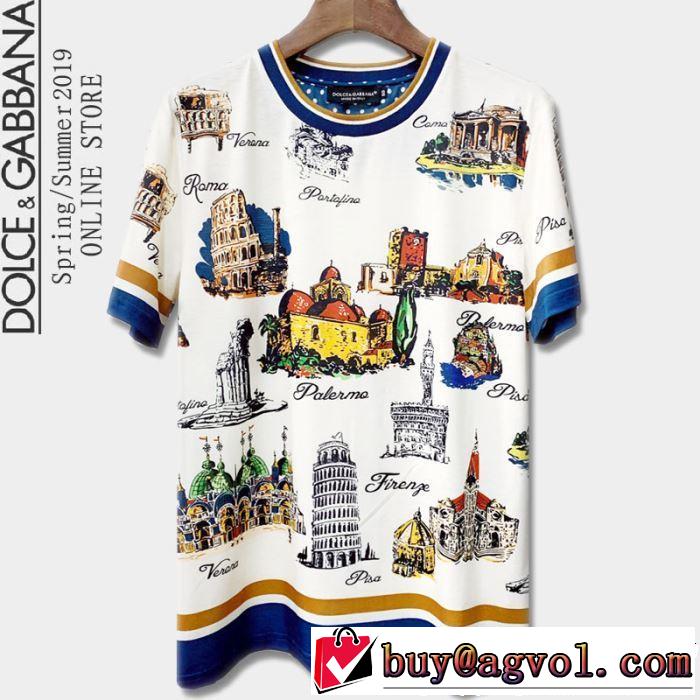 【2019年】夏のファッション Dolce&Gabbana ドルチェ＆ガッバーナ 半袖Tシャツ 一押し注目ブランドファション