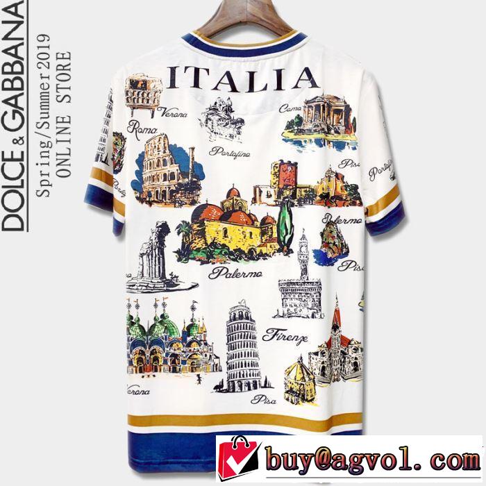 【2019年】夏のファッション Dolce&Gabbana ドルチェ＆ガッバーナ 半袖Tシャツ 一押し注目ブランドファション