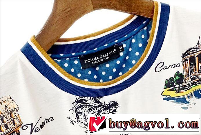 【2019年】夏のファッション Dolce&Gabbana ドルチェ＆ガッバーナ 半袖Tシャツ 一押し注目ブランドファション
