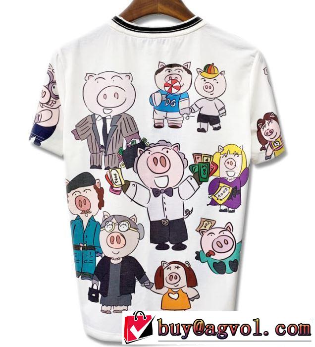 Dolce&Gabbana ドルチェ＆ガッバーナ 半袖Tシャツ 2色可選 今期のトレンド定番アイテム 2019春夏のトレンド新商品