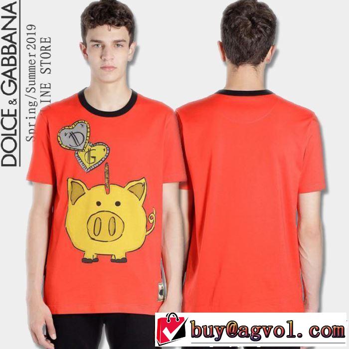 最もクラシックなタイプ 2019春夏トレンドアイテム 夏キレ味をプラス Dolce&Gabbana ドルチェ＆ガッバーナ 半袖Tシャツ