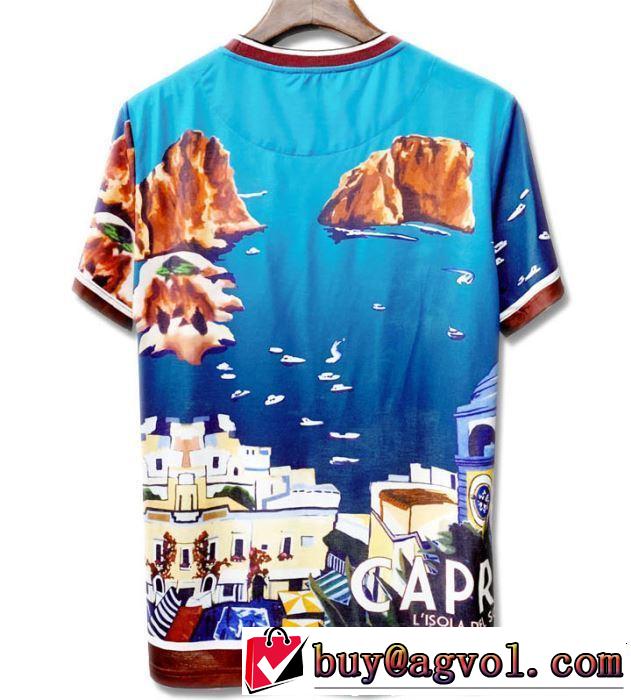 春夏の流行り2019新品 Dolce&Gabbana ドルチェ＆ガッバーナ 半袖Tシャツ 一気にトレンド感満載な着こなし