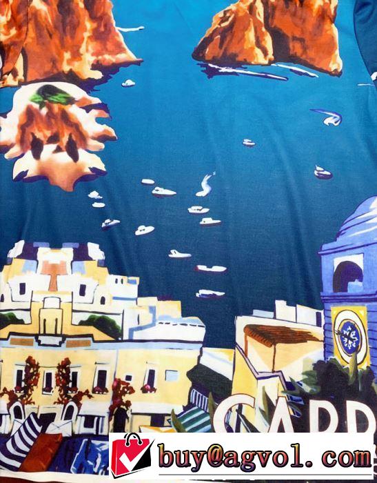 春夏の流行り2019新品 Dolce&Gabbana ドルチェ＆ガッバーナ 半袖Tシャツ 一気にトレンド感満載な着こなし