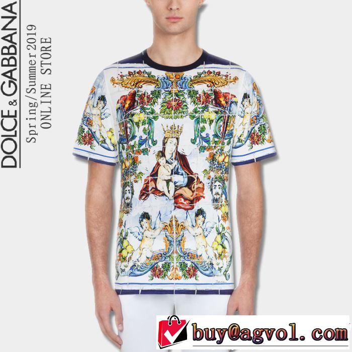 Dolce&Gabbana ドルチェ＆ガッバーナ 半袖Tシャツ 今季のトレンド人気新作 2019春夏も引き続きトレンド