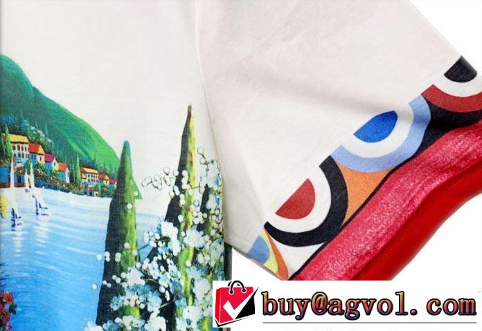 目を引く春夏トップス 【2019春夏】最新コレクション Dolce&Gabbana ドルチェ＆ガッバーナ 半袖Tシャツ