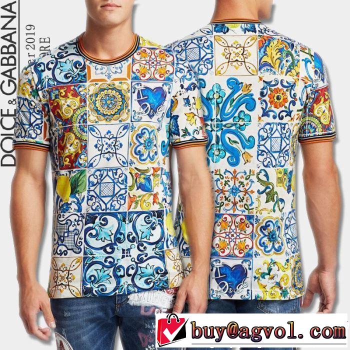 Dolce&Gabbana ドルチェ＆ガッバーナ 半袖Tシャツ 2019春夏トレンドアイテム 大人っぽいファション感