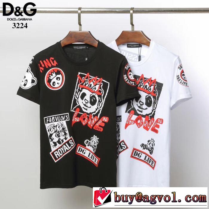 定番が欲しい方 2色可選 ドルチェ＆ガッバーナ Dolce&Gabbana  Tシャツ/半袖 2019年最新ファッション