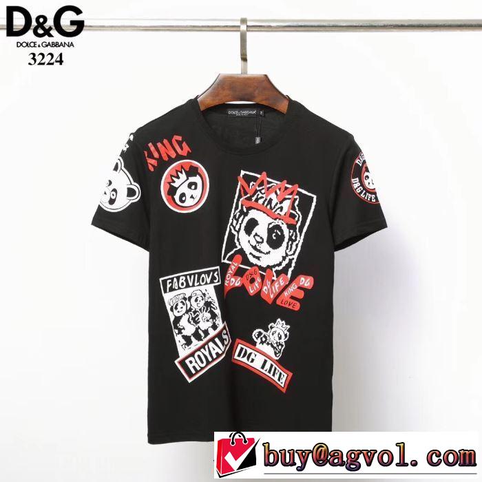 定番が欲しい方 2色可選 ドルチェ＆ガッバーナ Dolce&Gabbana  Tシャツ/半袖 2019年最新ファッション