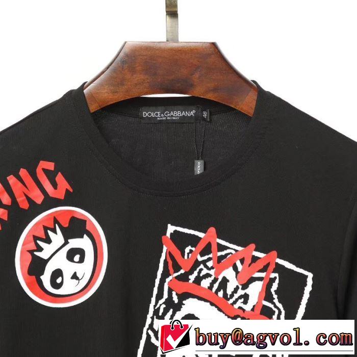 定番が欲しい方 2色可選 ドルチェ＆ガッバーナ Dolce&Gabbana  Tシャツ/半袖 2019年最新ファッション