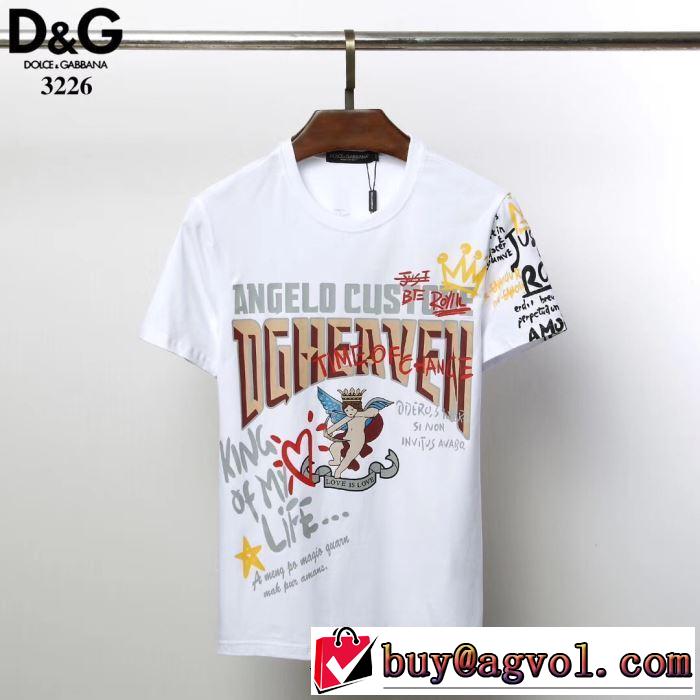 最新で男性にもお勧め 2色可選 ドルチェ＆ガッバーナTシャツ/半袖 【2019春夏】最新コレクション Dolce&Gabbana