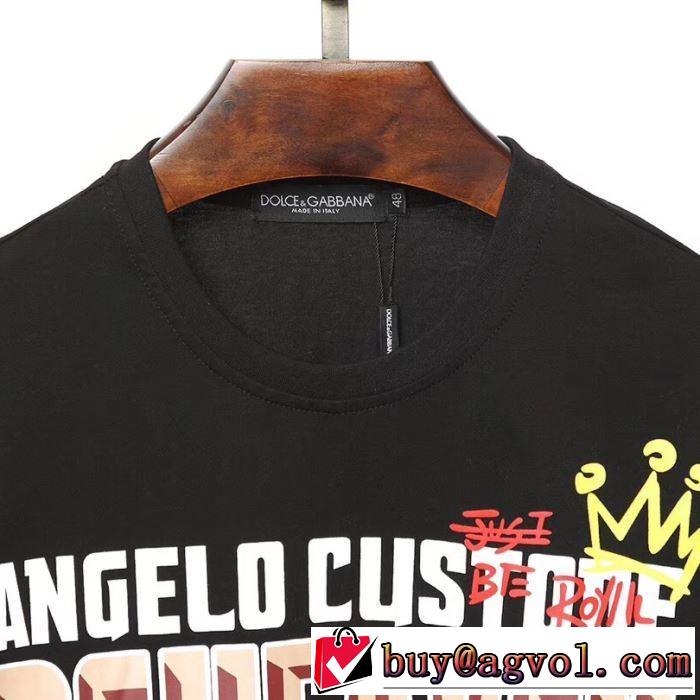 最新で男性にもお勧め 2色可選 ドルチェ＆ガッバーナTシャツ/半袖 【2019春夏】最新コレクション Dolce&Gabbana
