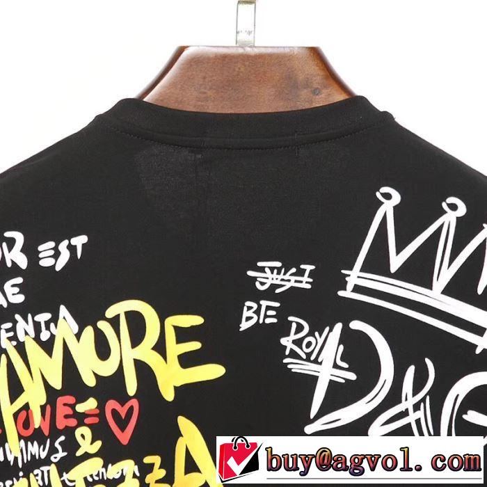 最新で男性にもお勧め 2色可選 ドルチェ＆ガッバーナTシャツ/半袖 【2019春夏】最新コレクション Dolce&Gabbana