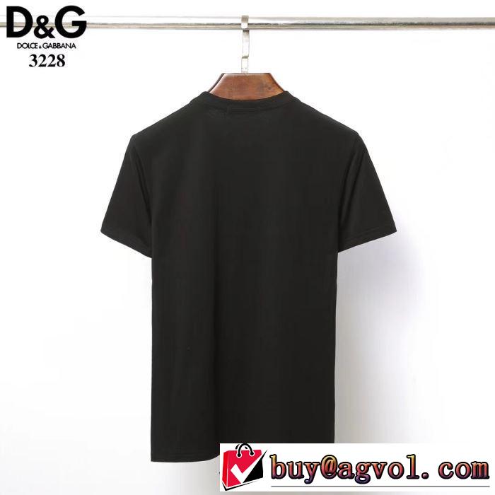 3色可選 ドルチェ＆ガッバーナ Dolce&Gabbana2019春夏も引き続き人気セール  Tシャツ/半袖