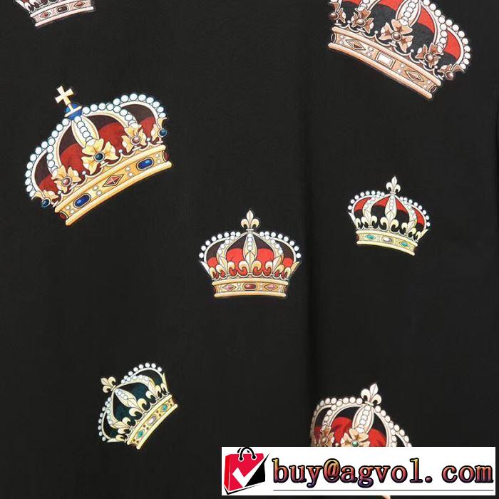 3色可選 ドルチェ＆ガッバーナ Dolce&Gabbana2019春夏も引き続き人気セール  Tシャツ/半袖