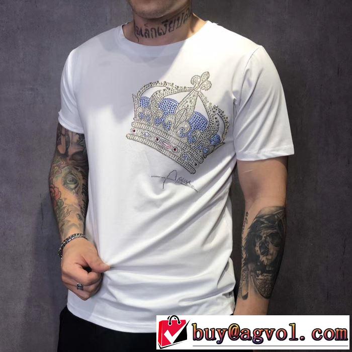 最終価格セール 2色可選 ドルチェ＆ガッバーナ Dolce&Gabbana 春夏の流行り2019新品 Tシャツ/半袖