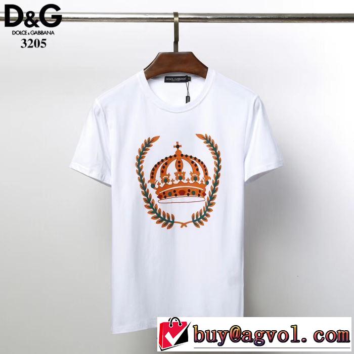 Tシャツ/半袖 最新で男性にもお勧め 2色可選 ドルチェ＆ガッバーナ2019SSのトレンド商品  Dolce&Gabbana