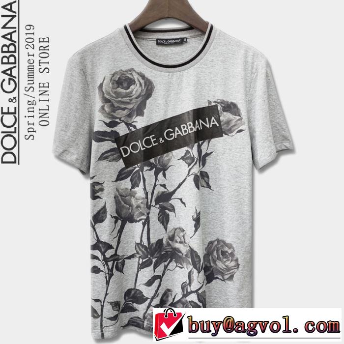 いろいろ選べる Dolce&Gabbana2色可選 Tシャツ/半袖ドルチェ＆ガッバーナ2019春夏も引き続き人気セール