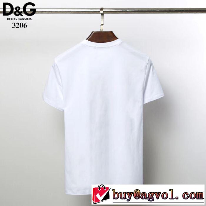 Dolce&Gabbana 春夏の流行り2019新品 Tシャツ/半袖送料込み 希少品 2色可選 ドルチェ＆ガッバーナ