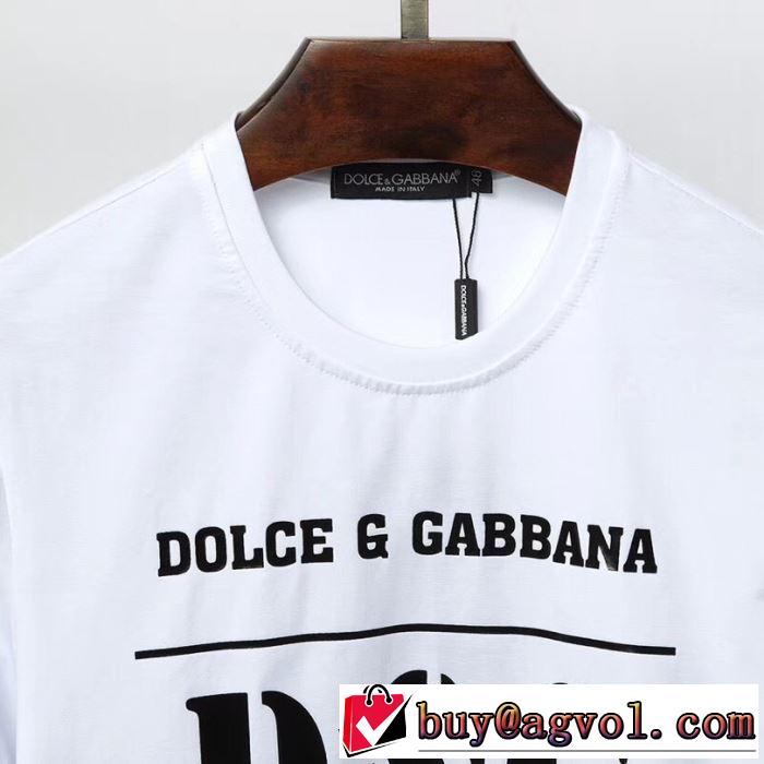 Dolce&Gabbana 春夏の流行り2019新品 Tシャツ/半袖送料込み 希少品 2色可選 ドルチェ＆ガッバーナ