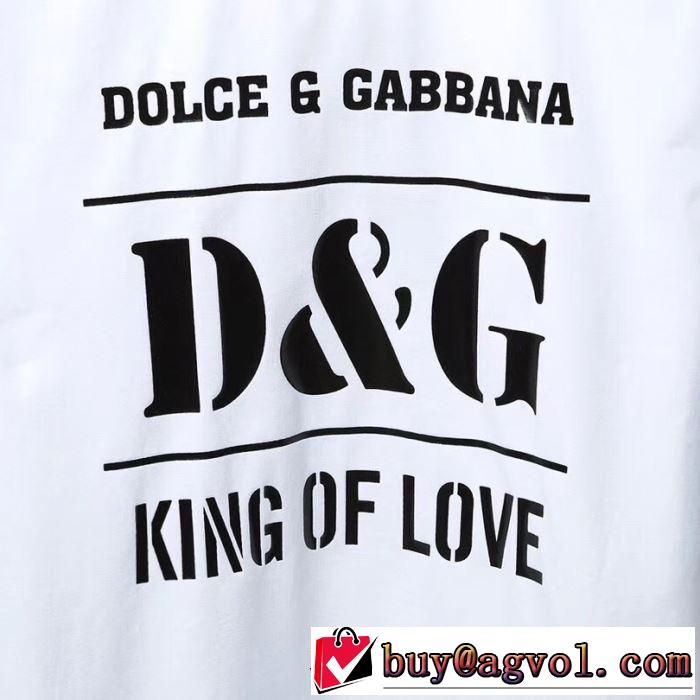 Dolce&Gabbana 春夏の流行り2019新品 Tシャツ/半袖送料込み 希少品 2色可選 ドルチェ＆ガッバーナ