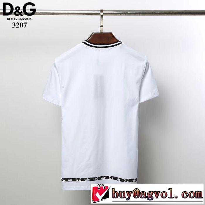 【2019春夏】最新コレクションTシャツ/半袖 2色可選 ドルチェ＆ガッバーナ Dolce&Gabbana セールで格安