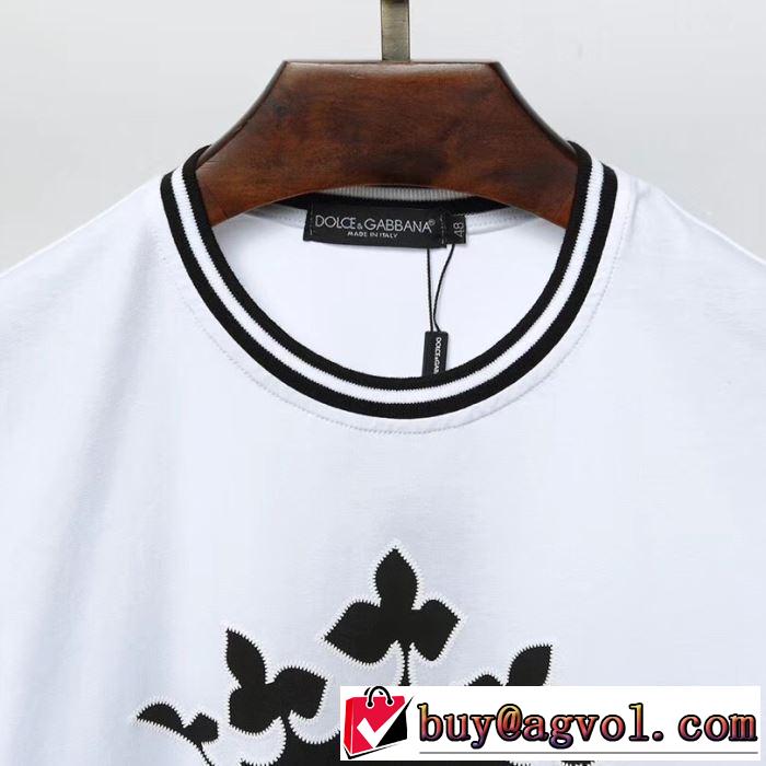【2019春夏】最新コレクションTシャツ/半袖 2色可選 ドルチェ＆ガッバーナ Dolce&Gabbana セールで格安