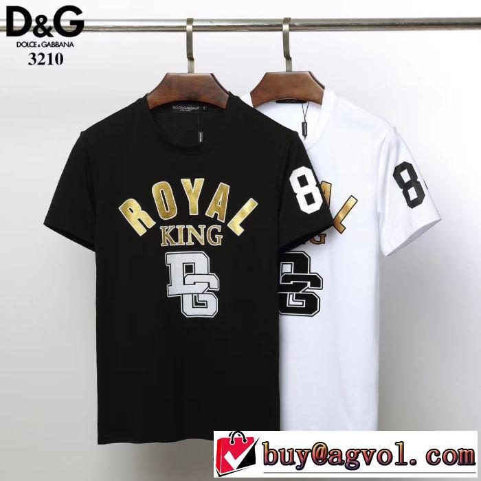 人気モデル愛用 2色可選 Tシャツ/半袖ドルチェ＆ガッバーナ【2019春夏】最新コレクション  Dolce&Gabbana