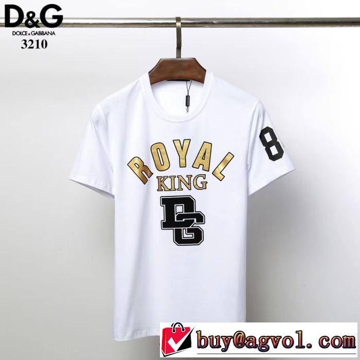 人気モデル愛用 2色可選 Tシャツ/半袖ドルチェ＆ガッバーナ【2019春夏】最新コレクション  Dolce&Gabbana