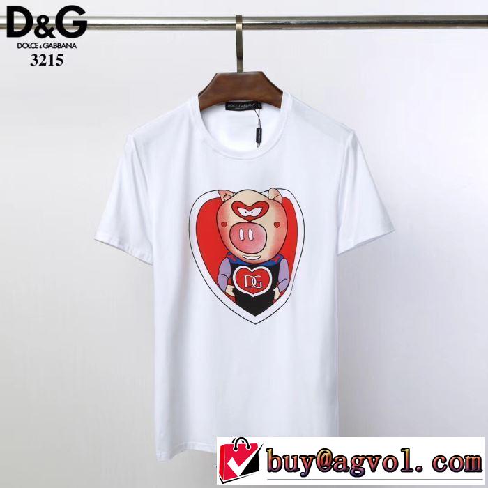 Dolce&Gabbana 今年大人気 春夏トレンド 2色可選 Tシャツ/半袖 ドルチェ＆ガッバーナ2019限定 男性に人気