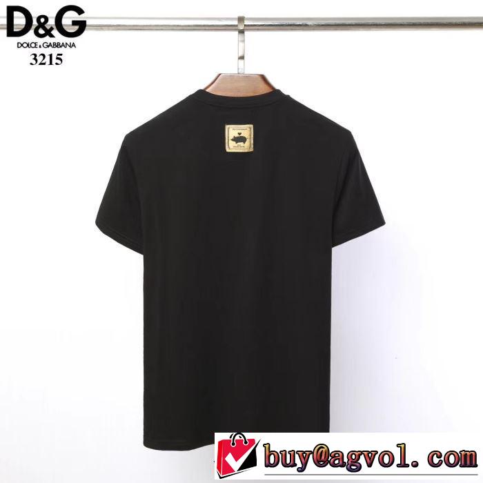 Dolce&Gabbana 今年大人気 春夏トレンド 2色可選 Tシャツ/半袖 ドルチェ＆ガッバーナ2019限定 男性に人気