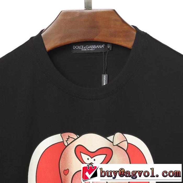Dolce&Gabbana 今年大人気 春夏トレンド 2色可選 Tシャツ/半袖 ドルチェ＆ガッバーナ2019限定 男性に人気