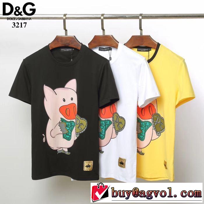 2019夏ファション新品  Dolce&Gabbana  3色可選 おすすめな大人のトレンドTシャツ/半袖 ドルチェ＆ガッバーナ