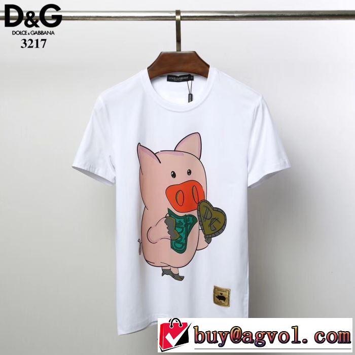 2019夏ファション新品  Dolce&Gabbana  3色可選 おすすめな大人のトレンドTシャツ/半袖 ドルチェ＆ガッバーナ