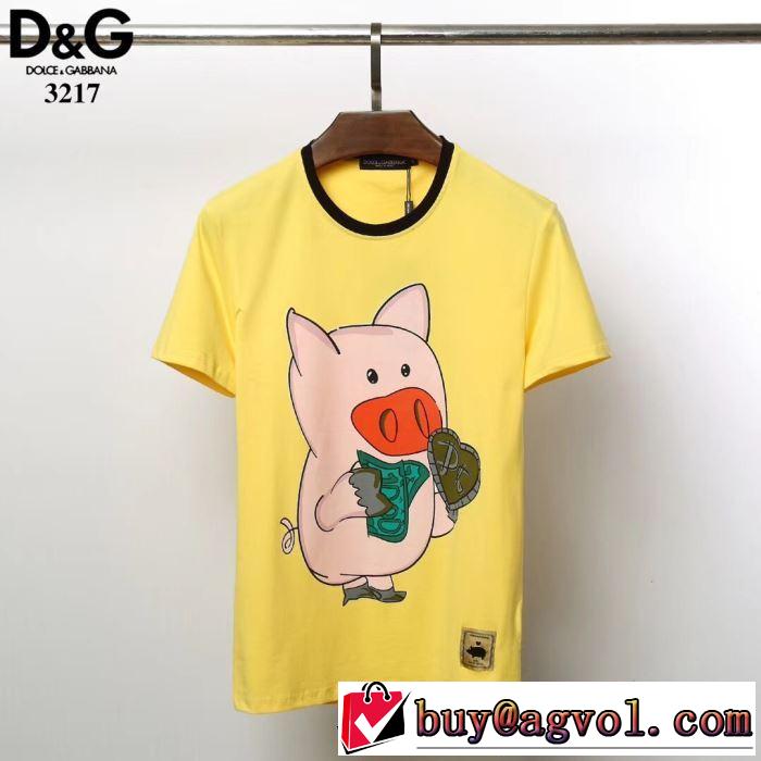 2019夏ファション新品  Dolce&Gabbana  3色可選 おすすめな大人のトレンドTシャツ/半袖 ドルチェ＆ガッバーナ