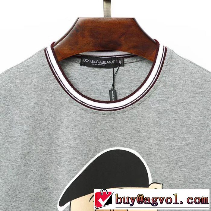特価セール 3色可選2019夏ファション新品 ドルチェ＆ガッバーナ Dolce&Gabbana  Tシャツ/半袖 格安SALE