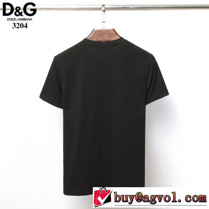2019夏ファション新品 3色可選 ドルチェ＆ガッバーナ夏キレ味をプラス Dolce&Gabbana  Tシャツ/半袖