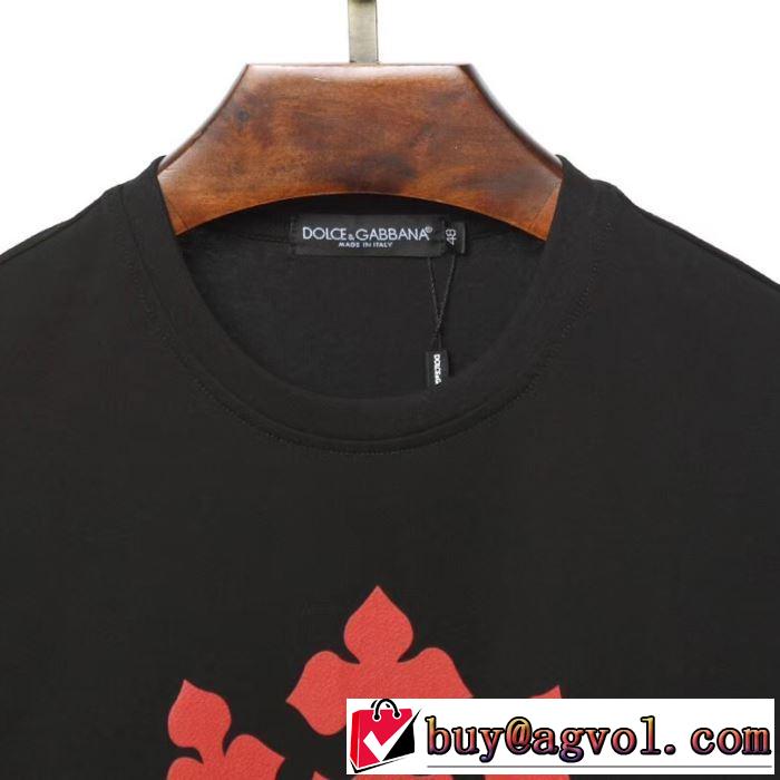 2019夏ファション新品 3色可選 ドルチェ＆ガッバーナ夏キレ味をプラス Dolce&Gabbana  Tシャツ/半袖