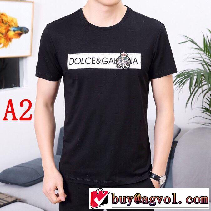 Dolce&Gabbana  Tシャツ/半袖2019春夏の大注目トレンド 3色可選 ドルチェ＆ガッバーナ 大人の色味