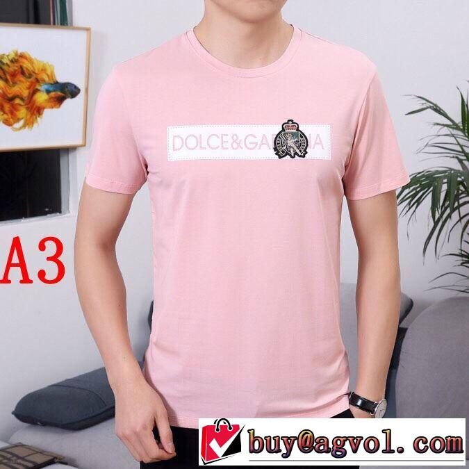 Dolce&Gabbana  Tシャツ/半袖2019春夏の大注目トレンド 3色可選 ドルチェ＆ガッバーナ 大人の色味